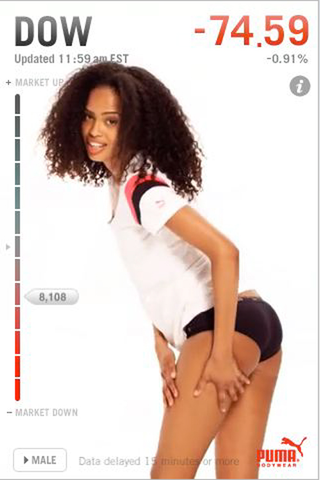 Illustration for article titled Puma Index Application Strips Girls as Stocks Go Down
